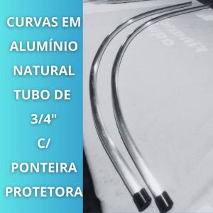Hastes para Wind Banner em Alumínio Tam GG Alumínio 3,45 mts x 0,65 mts Alumínio Natural  Estrutura Desmontável Produção de Grandes quantidades, favor consultar Preço, Prazo e Frete