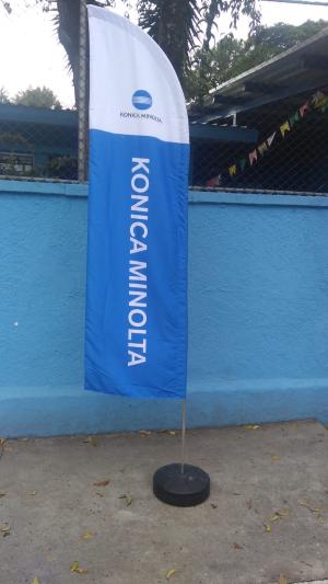 TECIDO WIND BANNER P TECIDO OXFORD 1,45 MTS X 0,55 MTS SUBLIMAÇÃO TOTAL HD DUPLA-FACE COSTURA RETA FACA, PENA, VELA, ESPECIAL E RETANGULAR Produção de Grandes quantidades, favor consultar Preço, Prazo e Frete