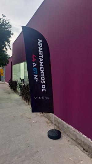TECIDO WIND BANNER M TECIDO OXFORD 1,95 MTS X 0,60 MTS SUBLIMAÇÃO TOTAL HD DUPLA-FACE COSTURA RETA FACA, PENA, VELA, ESPECIAL E RETANGULAR Produção de Grandes quantidades, favor consultar Preço, Prazo e Frete