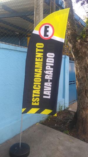 Wind Banner Completo Personalizado Tam M TECIDO OXFORD 2,45 mts x 0,65 mts  DUPLA-FACE C/ ESTRUTURA DESMONTÁVEL FORMATO FACA, PENA, VELA, ESPECIAL E RETANGULAR Produção de Grandes quantidades, favor consultar Preço, Prazo e Frete