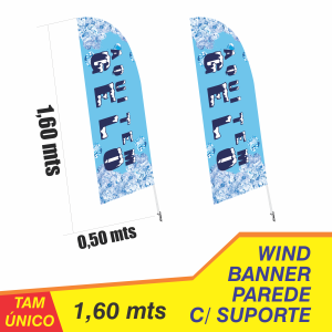 WIND BANNER DE PAREDE TAM ÚNICO GELO TECIDO OXFORD 1,60 MTS X 0,50 MTS DESENHO ÚNICO  TAMANHO ÚNICO FORMATO FACA CASO QUEIRA WIND BANNER DE PAREDE PERSONALIZADO, BUSQUE NA CATEGORIA WIND BANNER DE PAREDE PERSONALIZADO